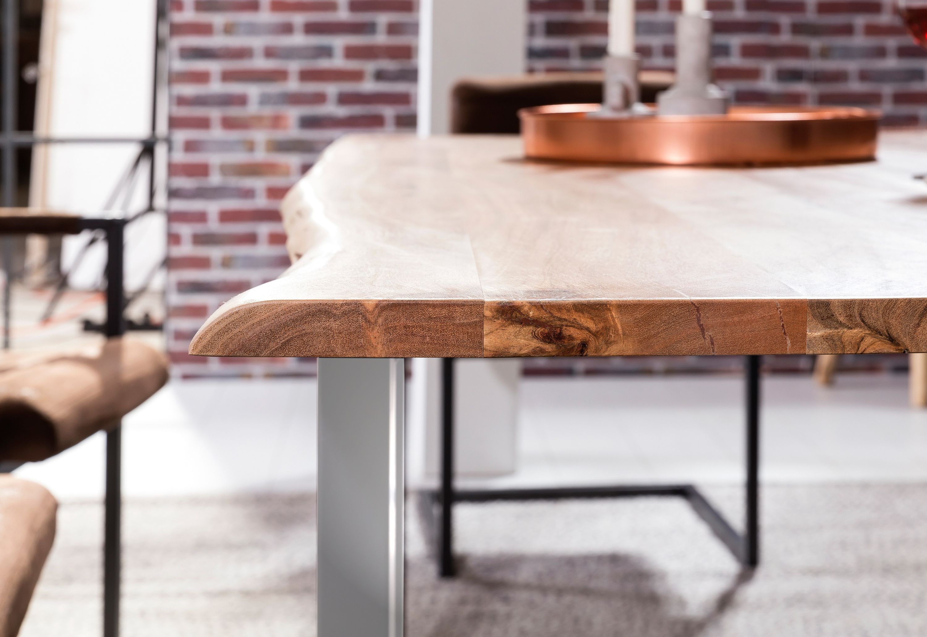 Tisch 140x80 Akazie antikfinish Esstisch Küchentisch Speisetisch Esszimmer