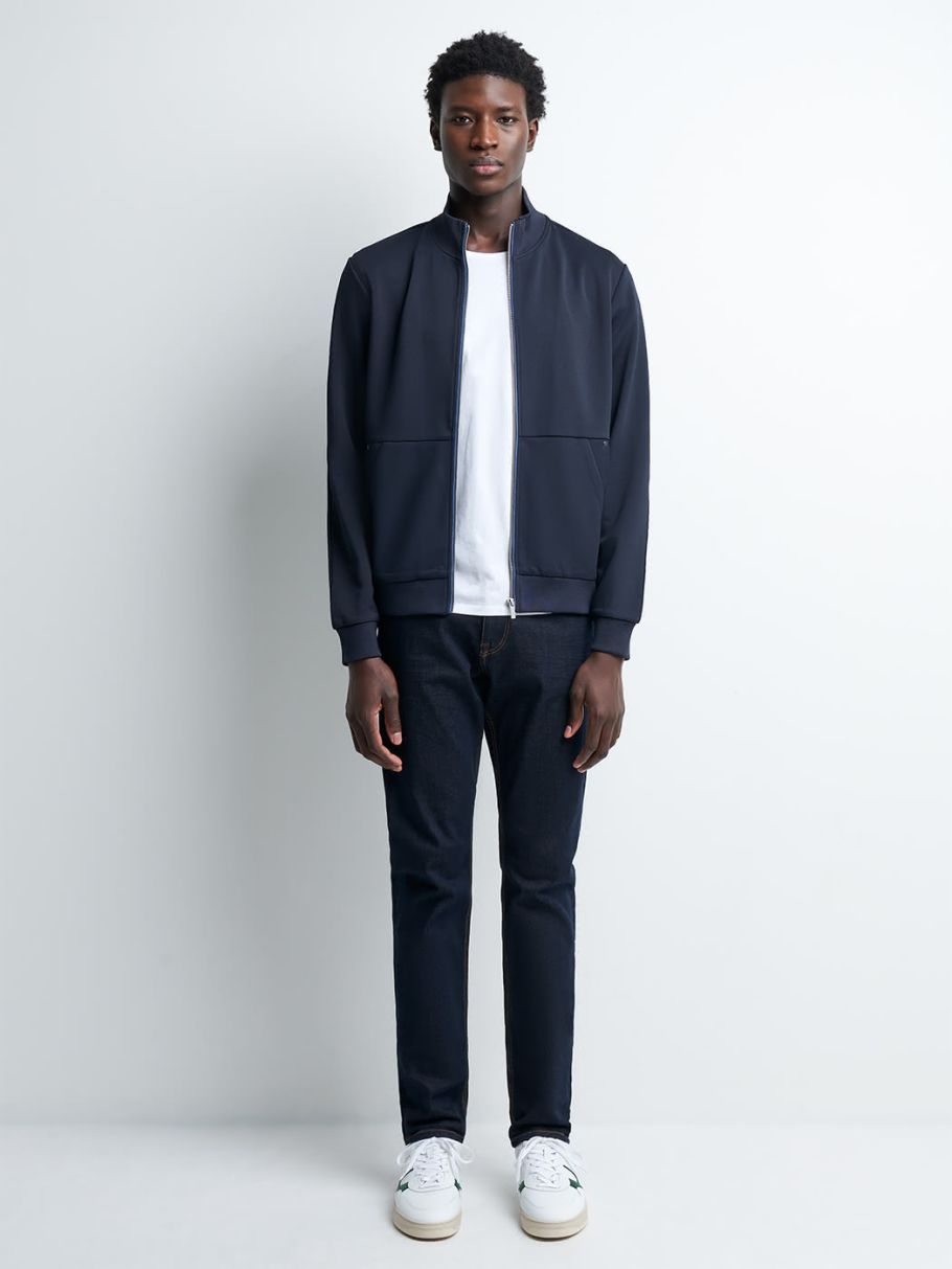 Jean slim en coton élasthane brut