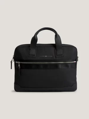 Bolsa para laptop com logotipo em relevo