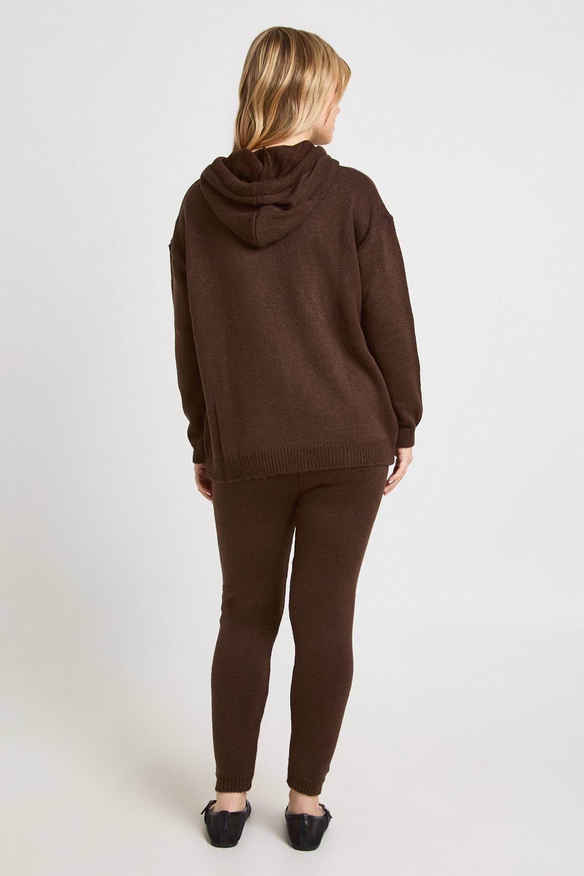 boohoo Ensemble Coordonné Petite Hoodie Et Pantalon En Maille Douce