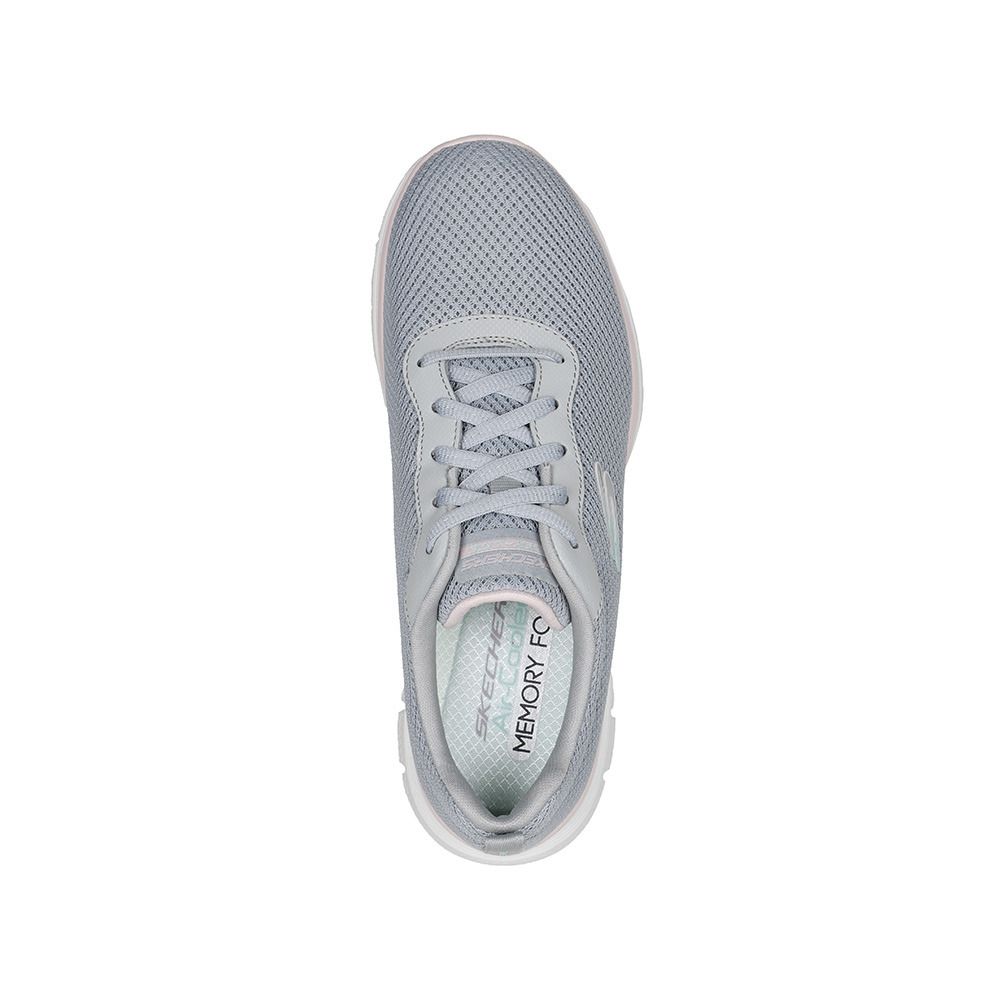 Skechers FLEX APPEAL 4.0 BRILLIANT VIEW - Chaussures fitness Femme gry/lt.pnk