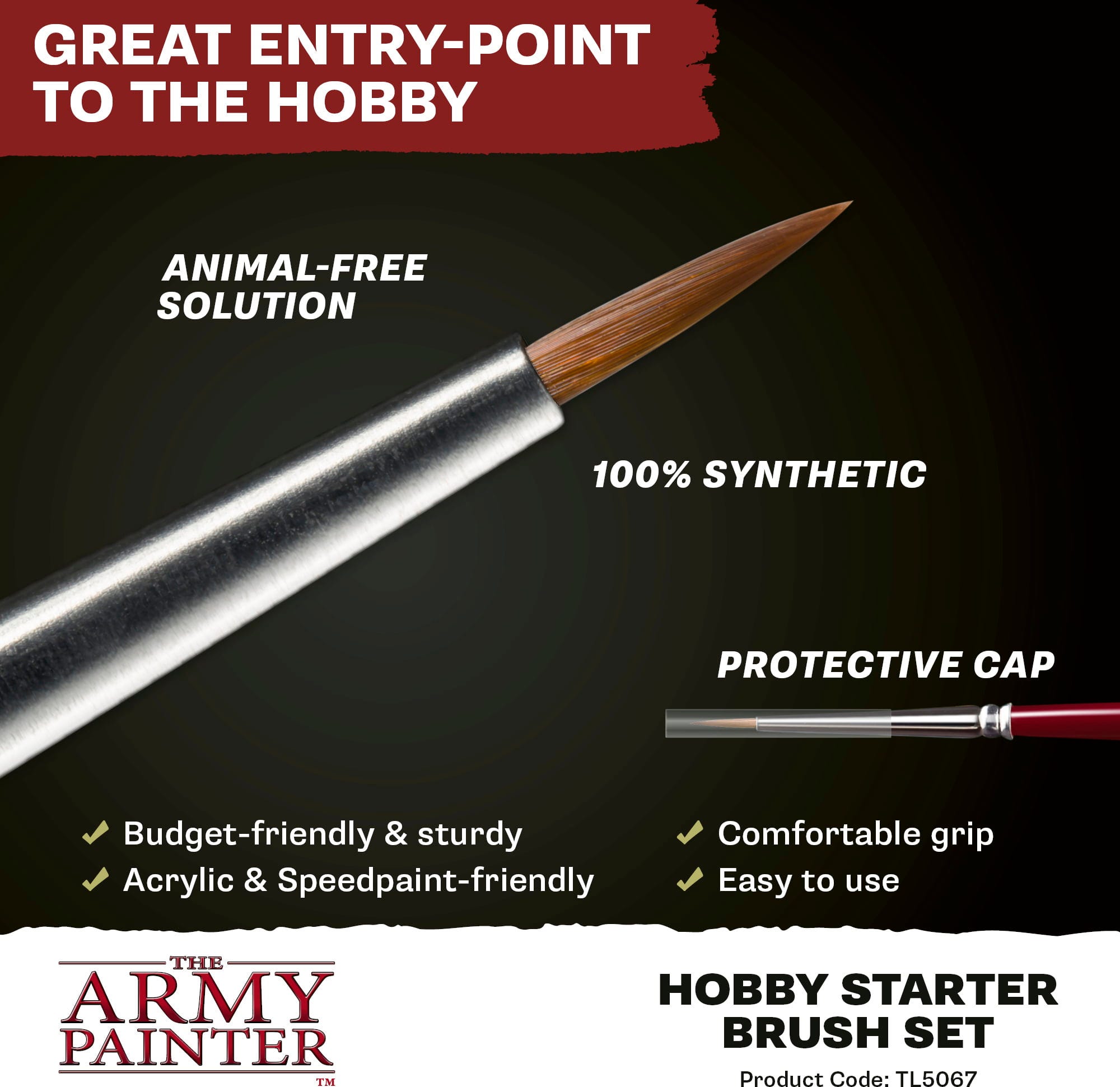The Army Painter  Hobby Starter Brush Set    Dein erster Schritt zur Meisterschaft