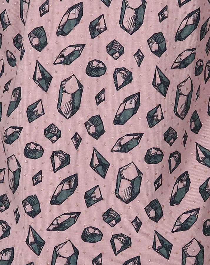 Langarmshirt DIAMONDS mit Glitzer in lilac