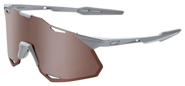Lunettes 100% Hypercraft XS Gris - Lentille HiPER Crimson Miroir Silver