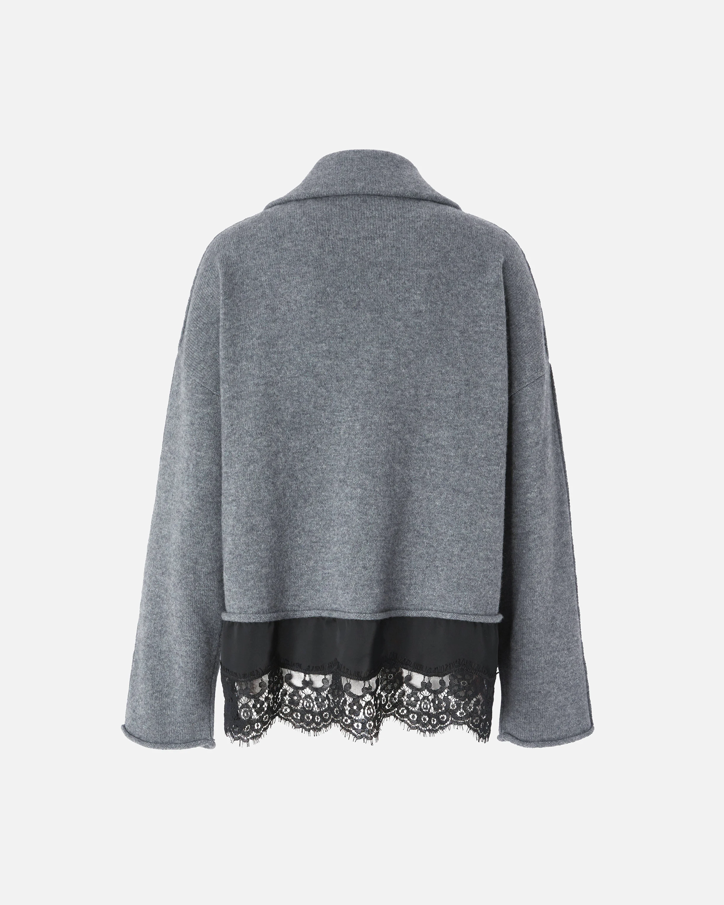 Pull zippé mélangé avec base | Multicolore