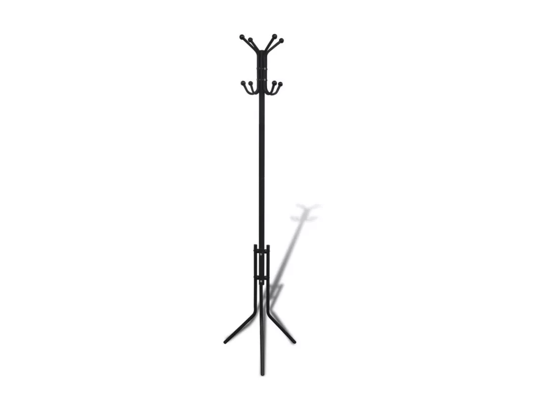 Portemanteau sur pied métal noir