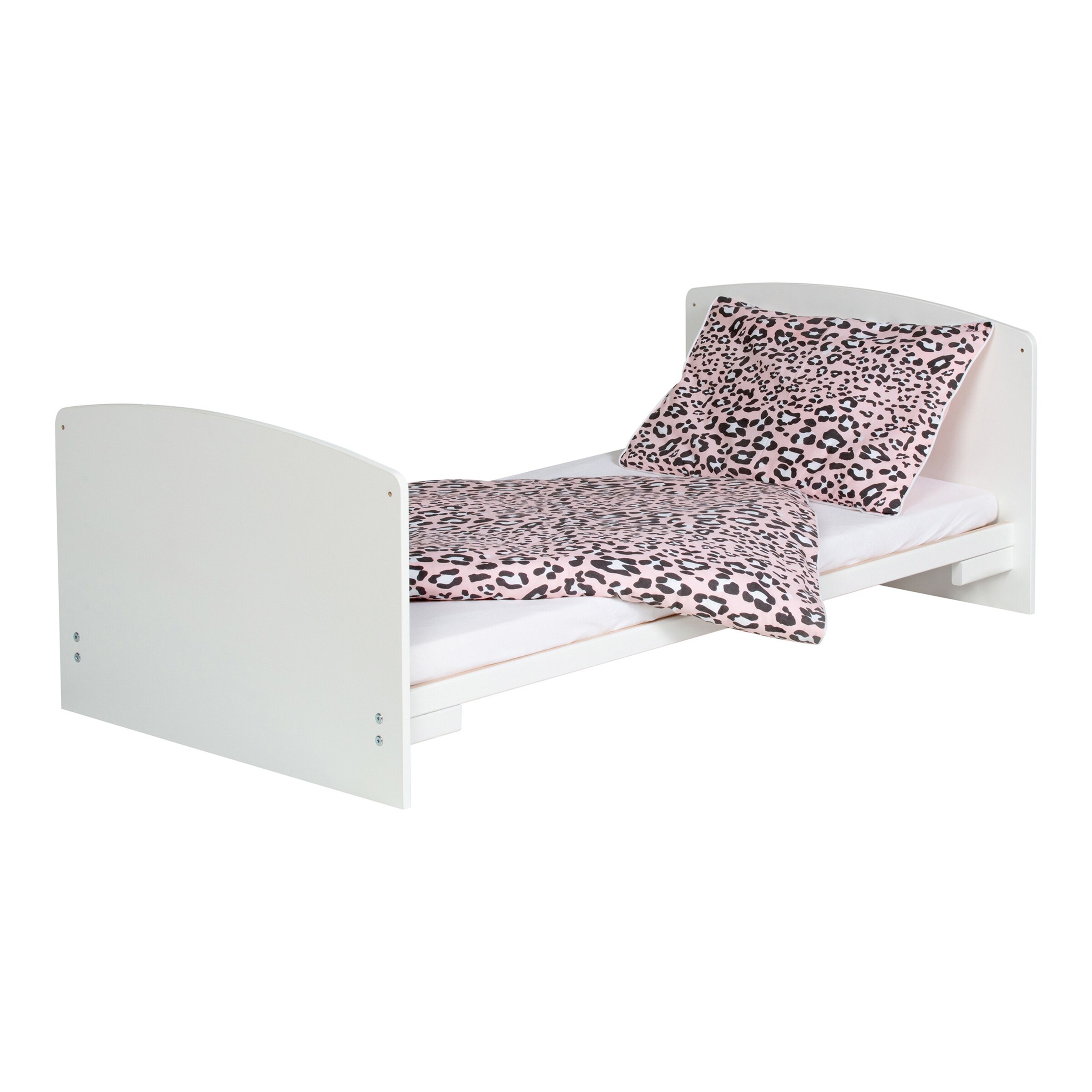 Schardt Babybett mit Ausstattung Classic White 70x140 cm weiß / Leo Pink
