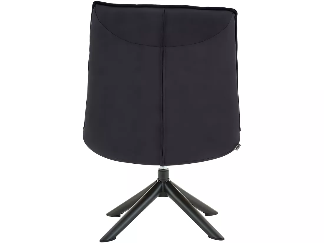 Chaise longue en microfibre antracite