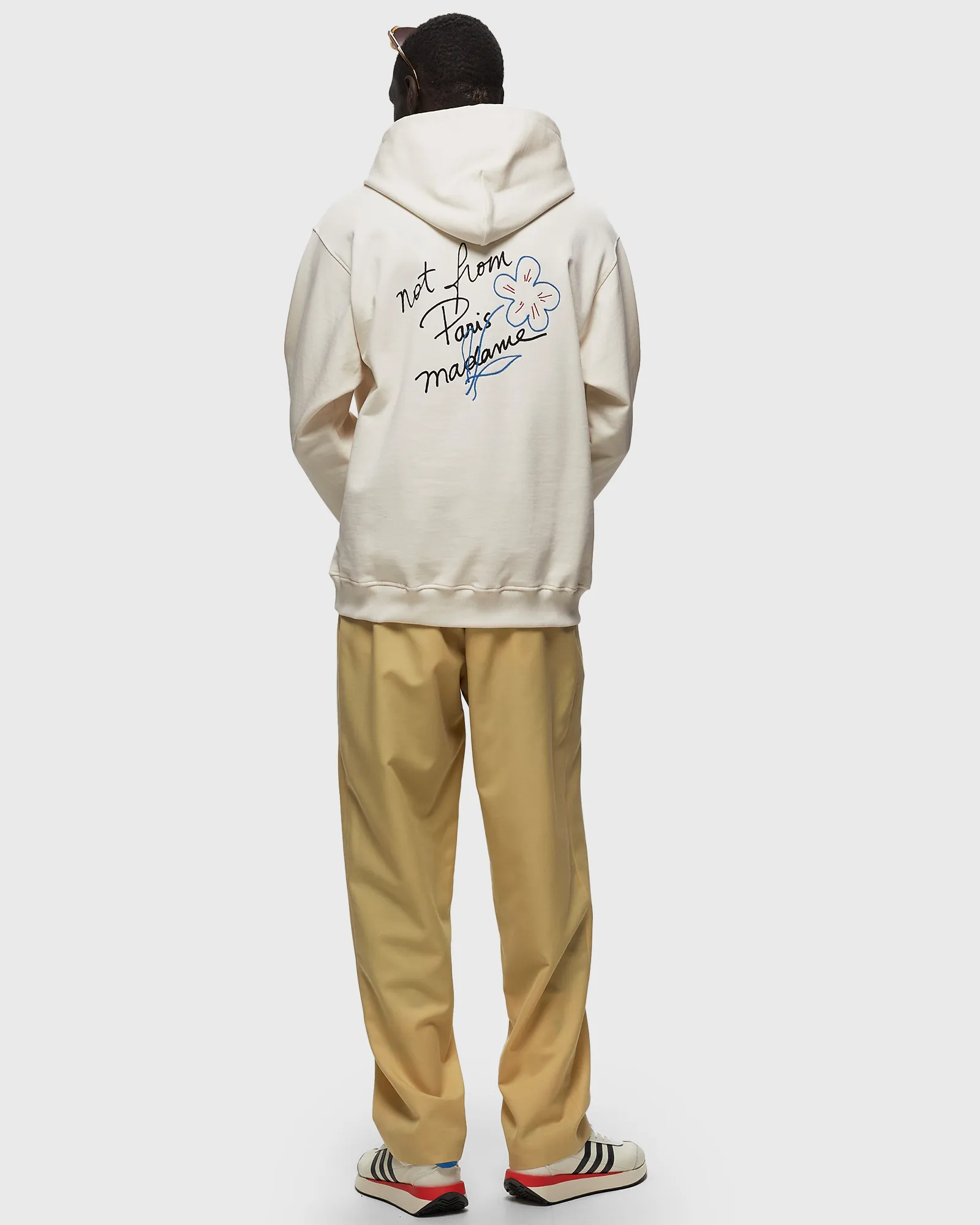 Drôle de Monsieur Le Hoodie Slogan Esquisse