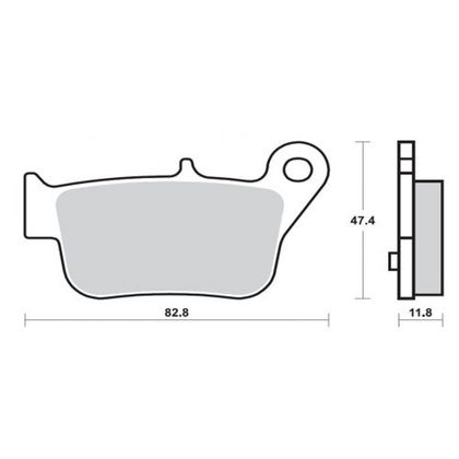 Plaquettes de freins Brembo Organique Arrière