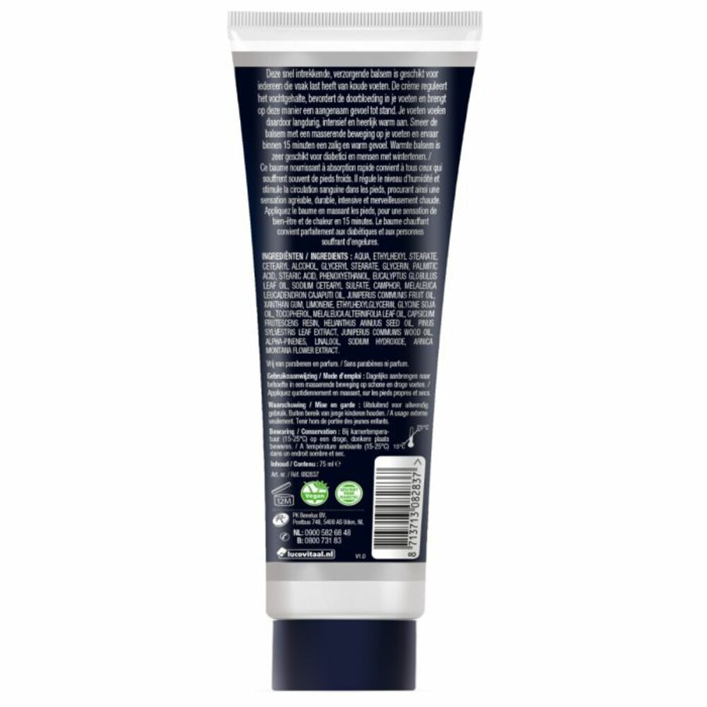 2x Lucovitaal Voeten Warmte Balsem75 ml