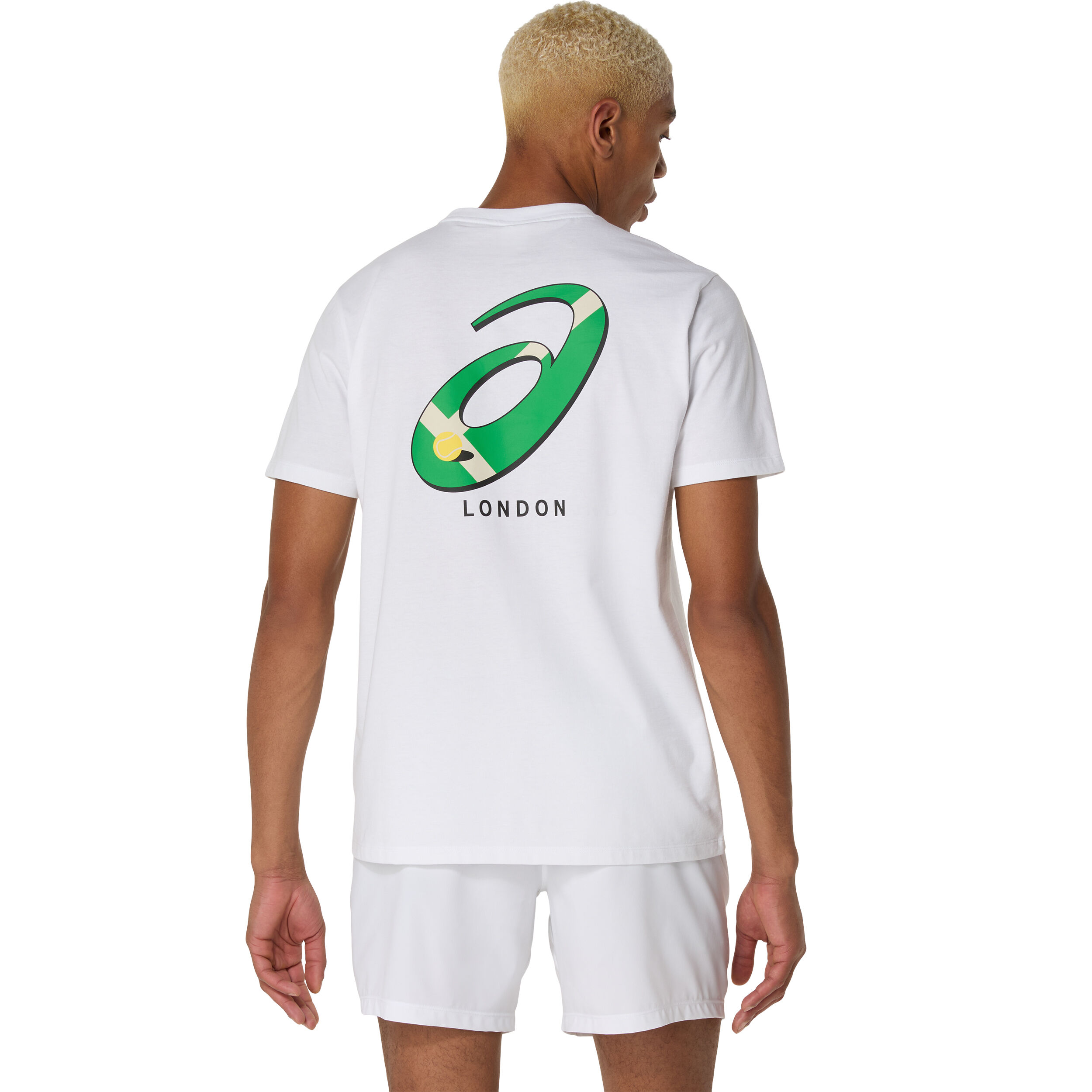 ASICS Court Graphic T-shirt Hommes - Blanc