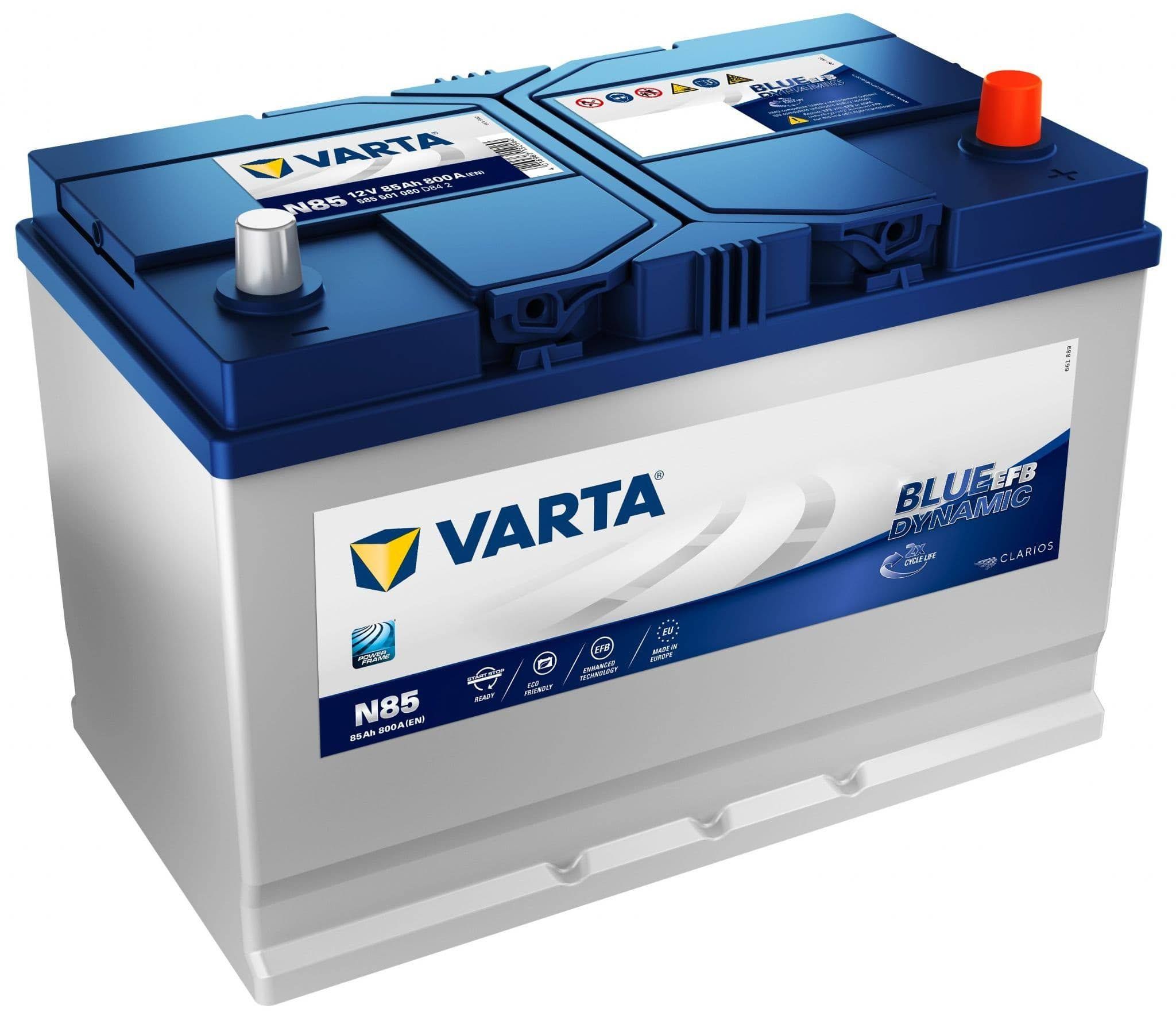 VARTA Dynamic EFB 585501080k262 Starterbatterie