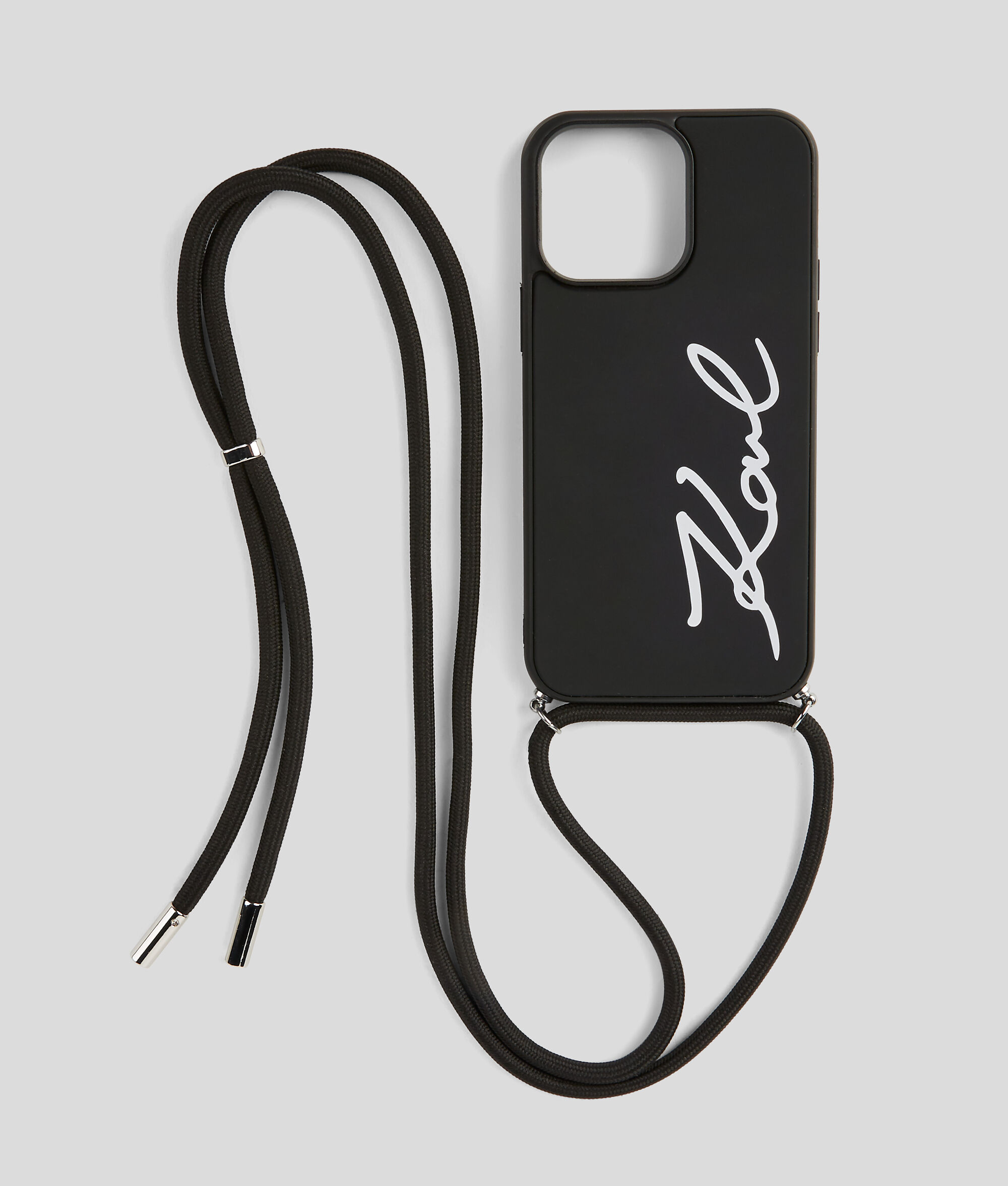 Coque logo Karl Signature pour iPhone 14 Pro