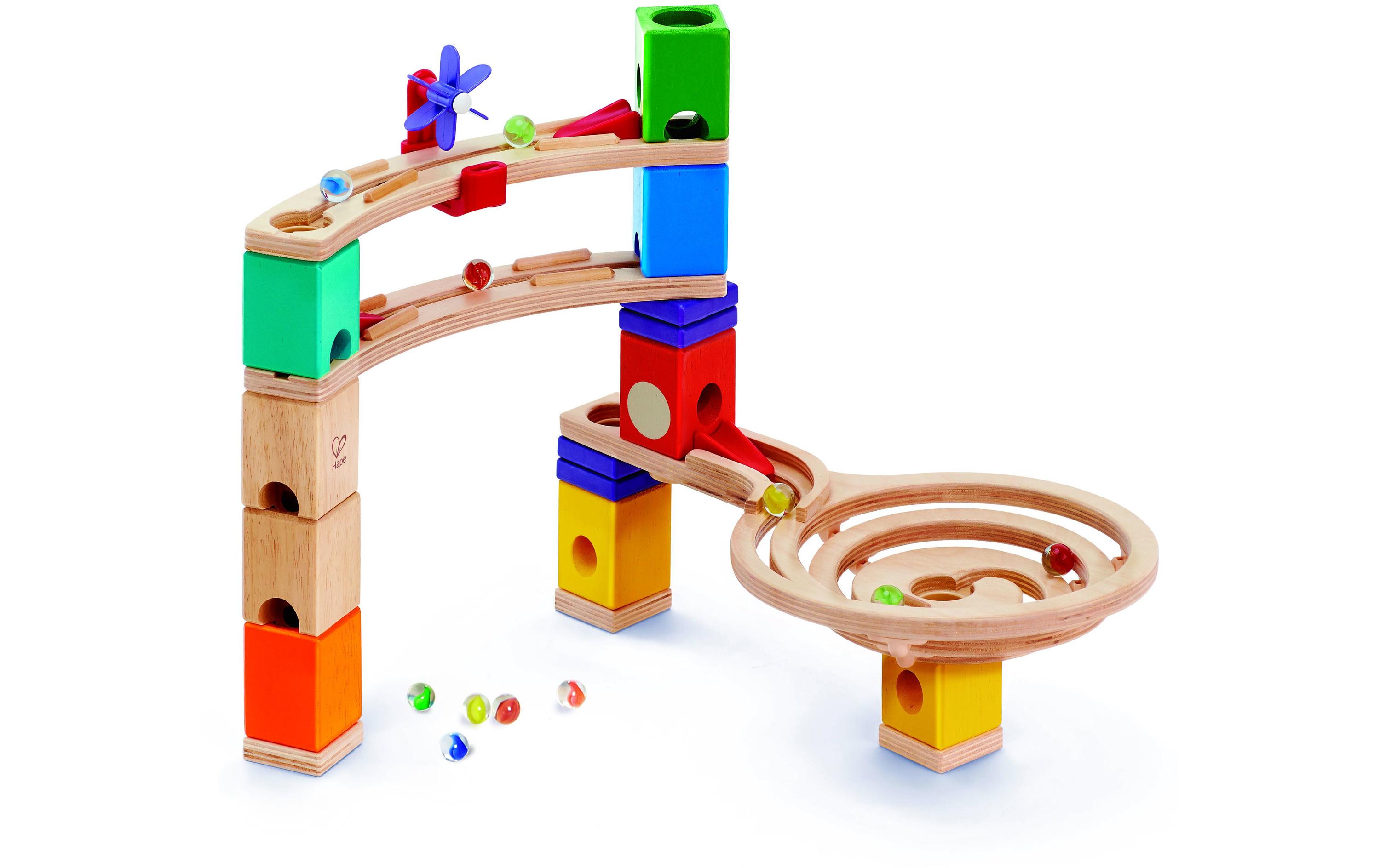 Kugelbahn Quadrilla Super Spiralburg & Endspurt<br>Bundle mit zwei Spielsets