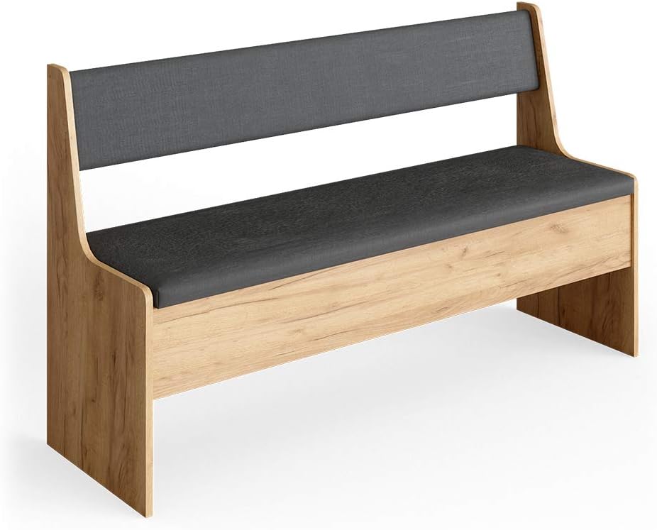 Vicco Esszimmer-Bank Roman, Goldkraft Eiche, 136.6 x 41.5 cm