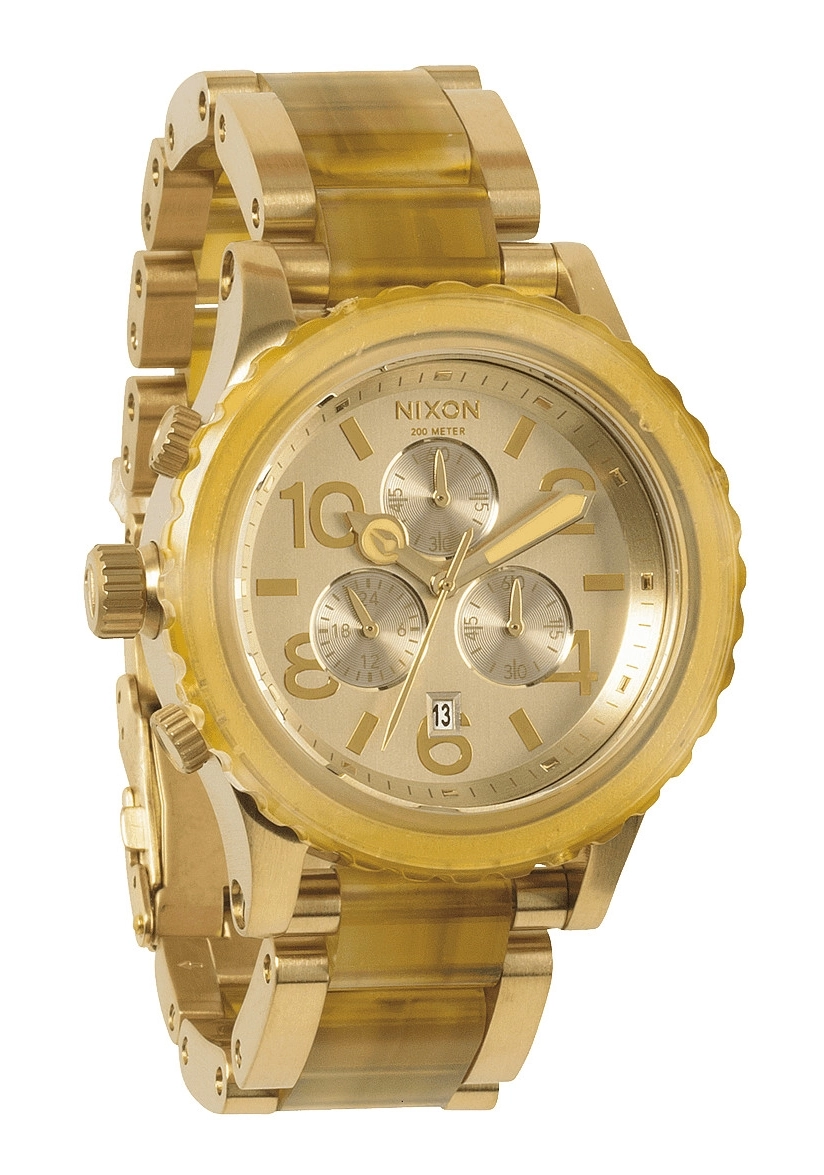 Nixon The 42-20 Chrono Champagne Gold / Amber A037423