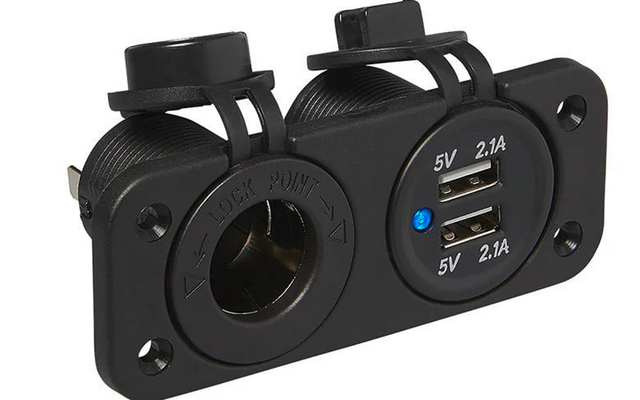 ProPlus Einbau Kit - Doppelsteckdose und USB