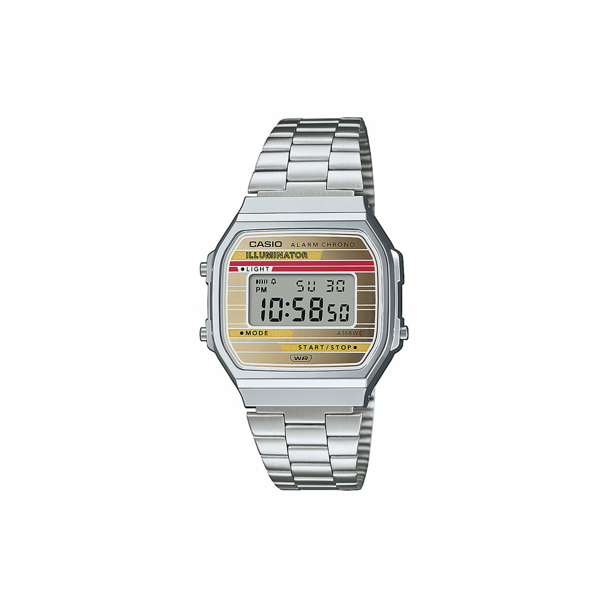 Montre CASIO VINTAGE homme bracelet acier inoxydable