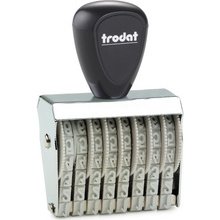 Numéroteur 6 positions, taille empreinte: 9 x 41 mm