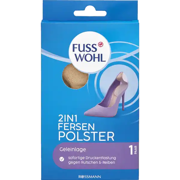 2in1 Fersenpolster Gel-Einlage