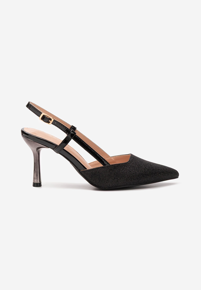 Chaussures slingback noirs Frezia