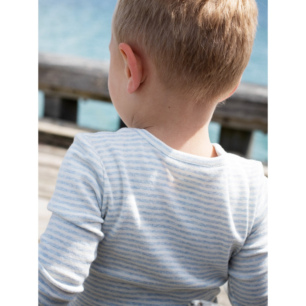 Køb Serendipity Mist/Offwhite Slim Bluse Stripe