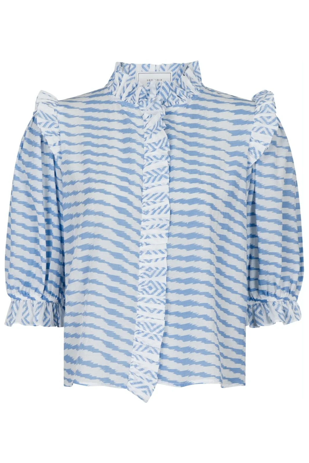 Neo Noir Chacha Graphic Blouse light blue
