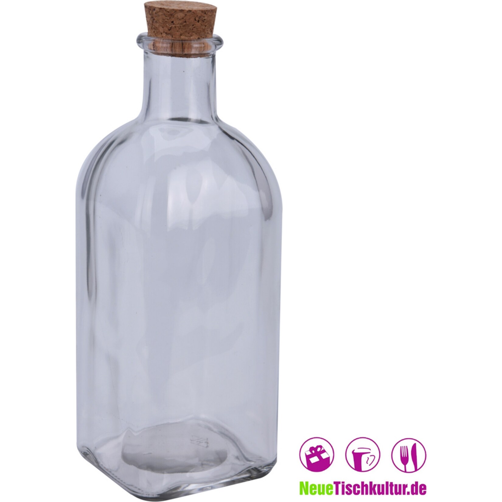 neuetischkultur Glasflasche mit Kork-Verschluss