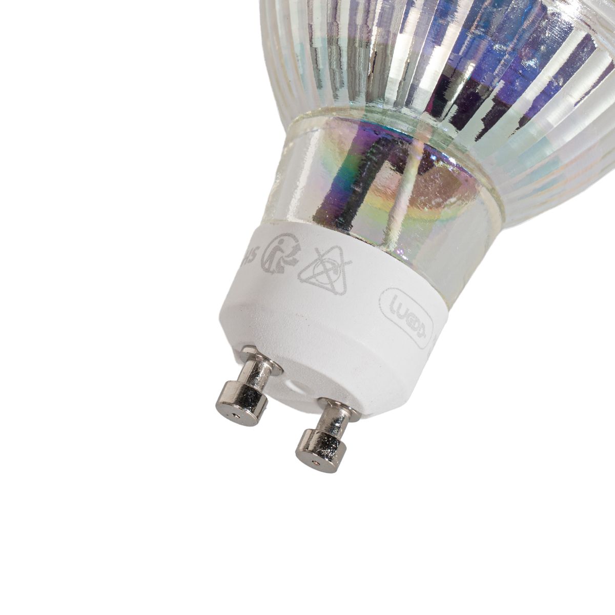 Set van 5 GU10 50mm dimbare LED lampen helder 4.5W 365 lm 2700K