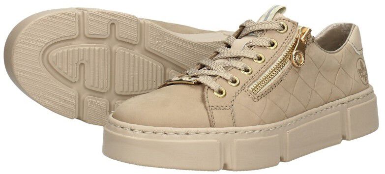 Rieker Veterschoenen Laag beige