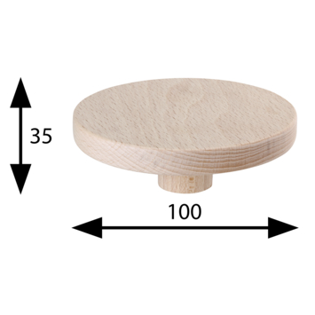 Siro jashaak enkel Knop hout beuken