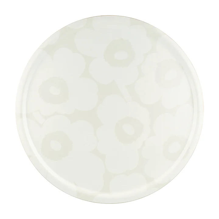 Marimekko - Unikko Serviertablett, Ø 65 cm, weiss