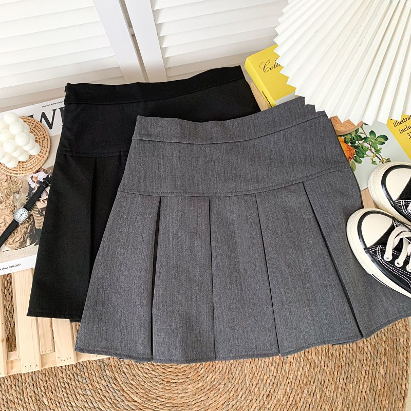 Babique - Minirok met hoge taille en plooien