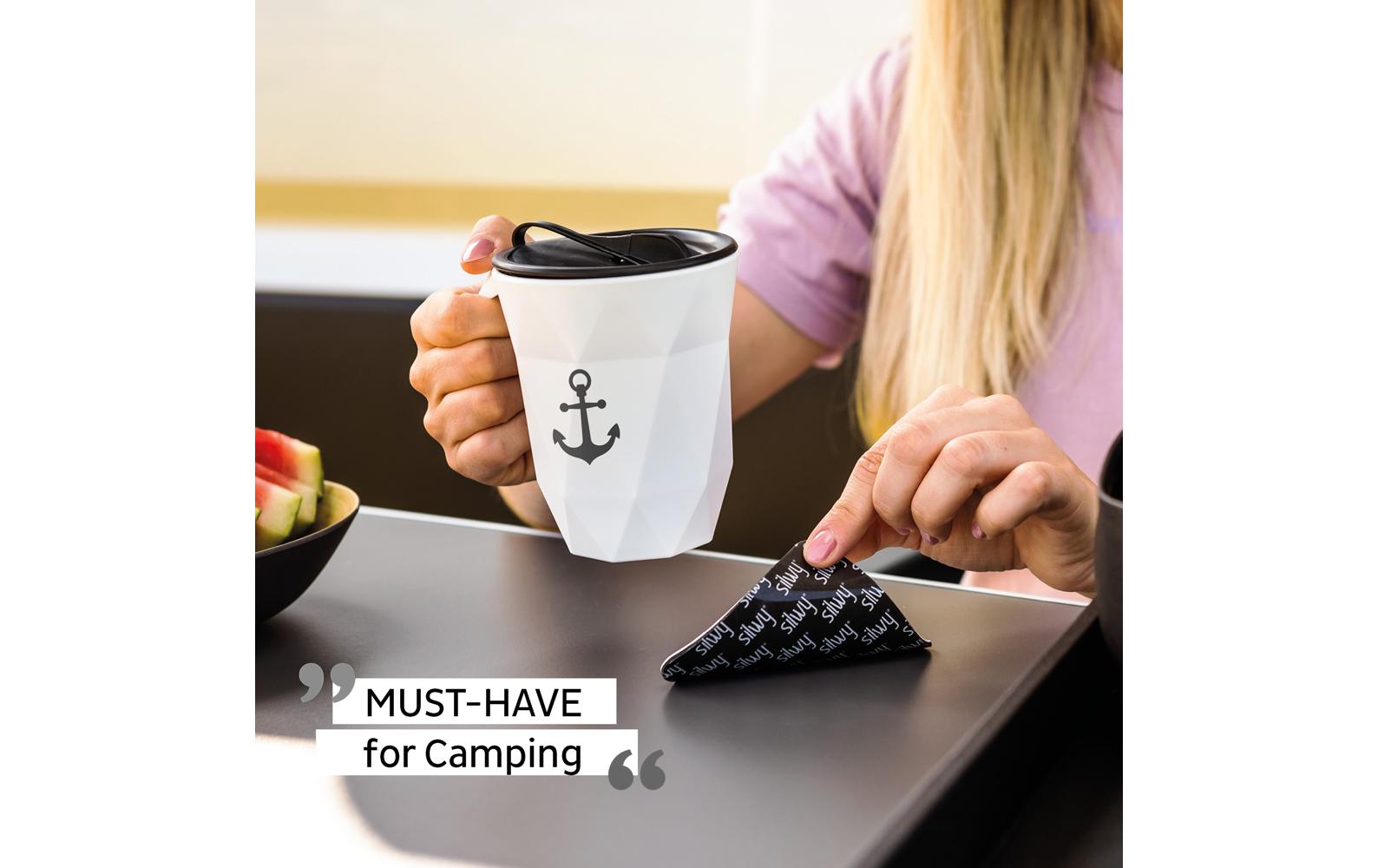 Magnet-Kunststoff-Henkeltasse 3 dlOutdoor-Tasse