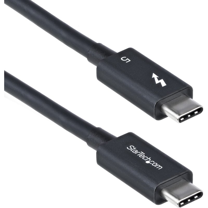StarTech.com Câble Thunderbolt 5 de 80cm, 80Gbps/Jusqu'à 120Gbps, 240W PD, 8K 60Hz, Câble Thunderbolt Certifié, Compatible avec Thunderbolt 4/USB4/USB-C