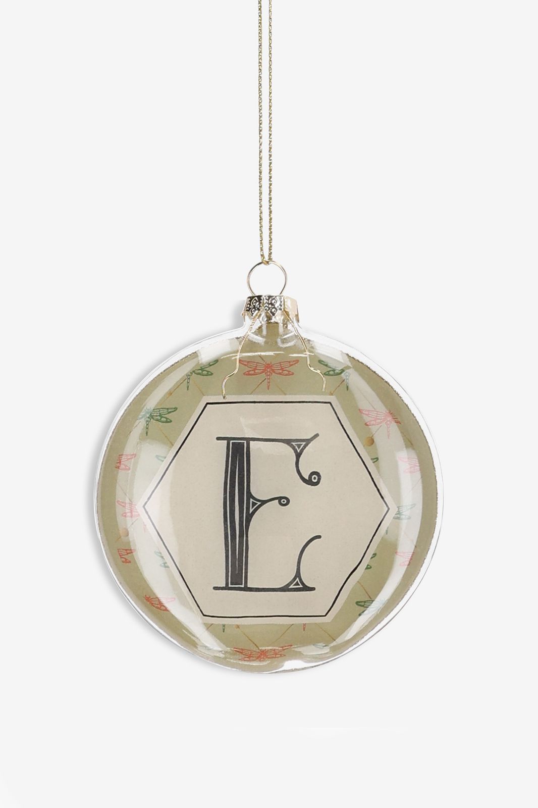 Kerstbal letter E