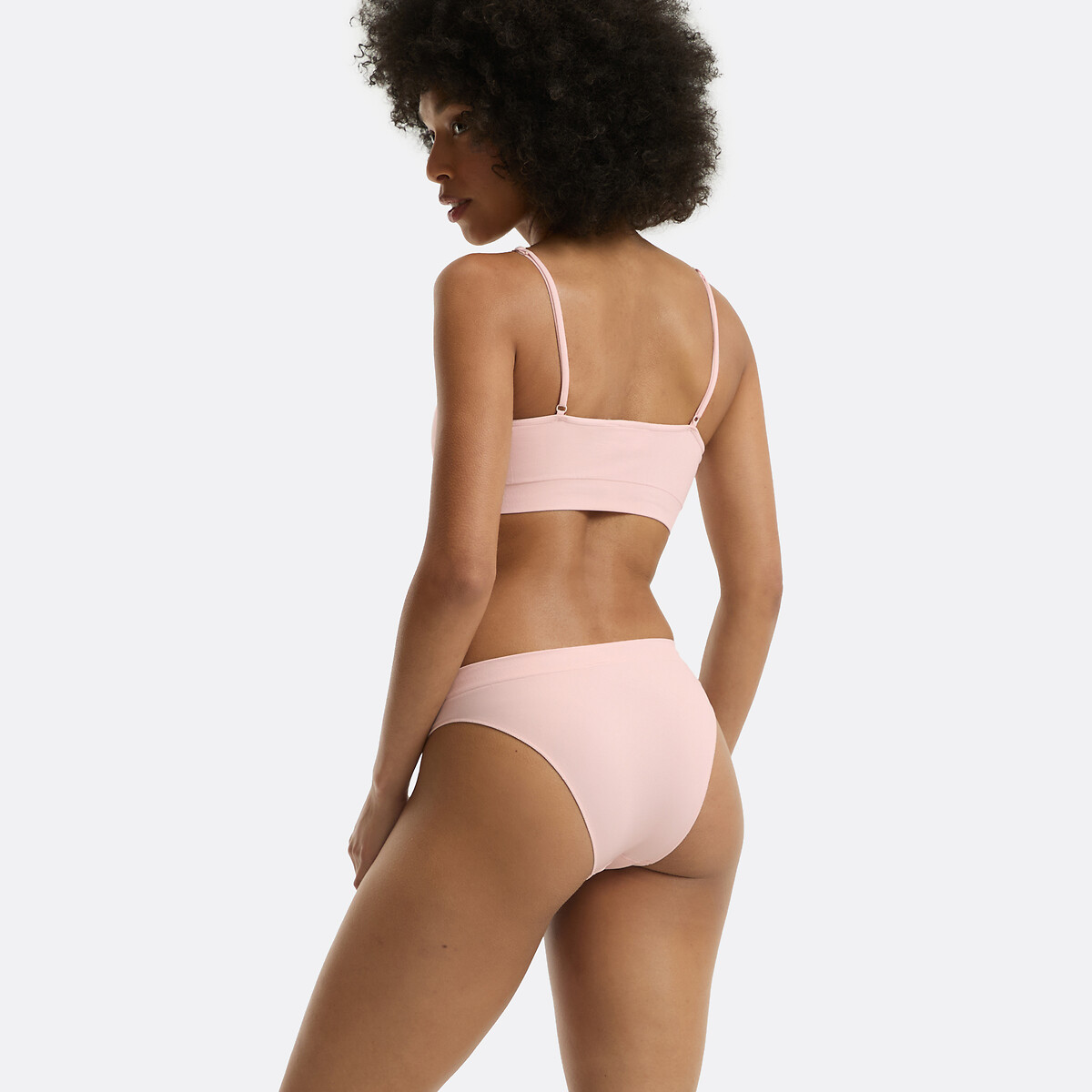 COLEÇÕES LA REDOUTE<br>Calcinha maxi sem costura, Milky