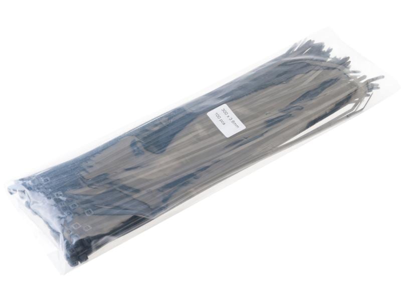 VR-Technics Kabelbinder Schwarz 300 mm x 3.6 mm Schwarz 300 mm x 3.6 mm