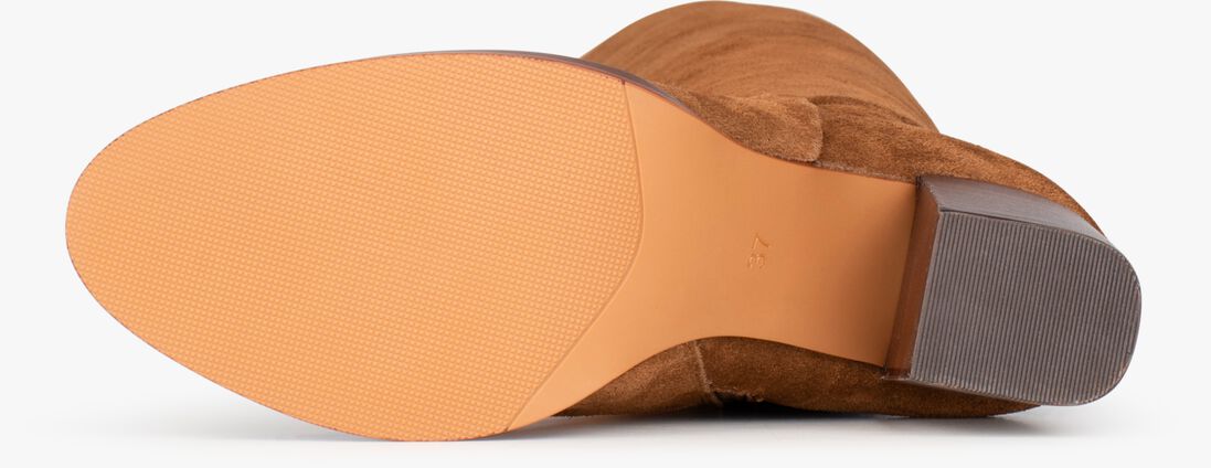 PS POELMAN bruine ps poelman hoge laarzen fleur