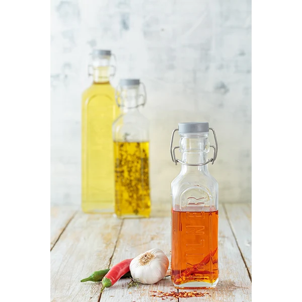 Bouteille verre carrée 1 L Kilner
