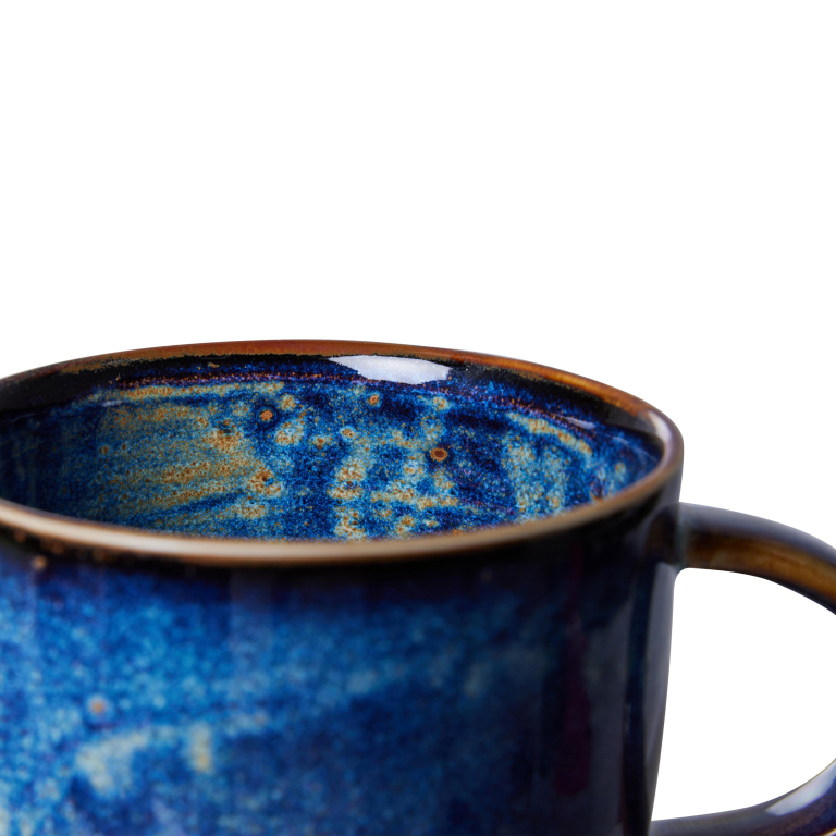 HKliving Chef Ceramic mok met oor rustic blue