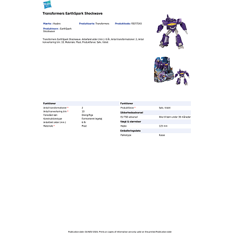 Transformers EarthSpark Warrior Class figur – flere varianter - assorteret