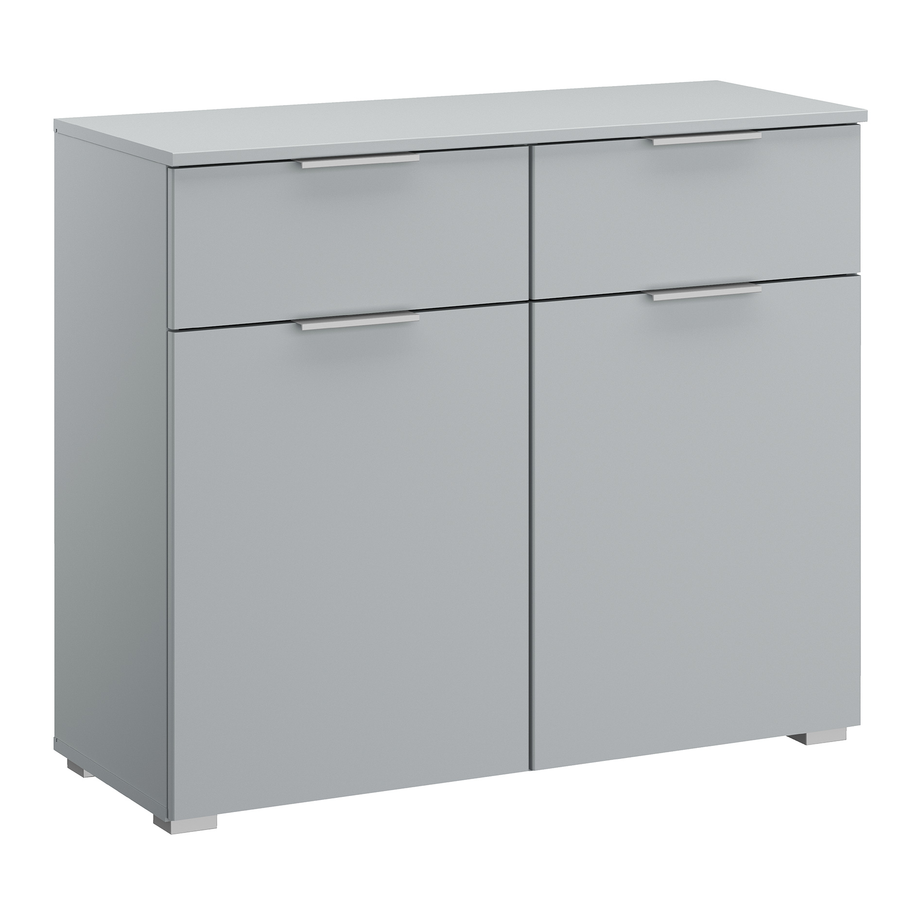 Kommode - seidengrau - 2-türig - 93 cm
