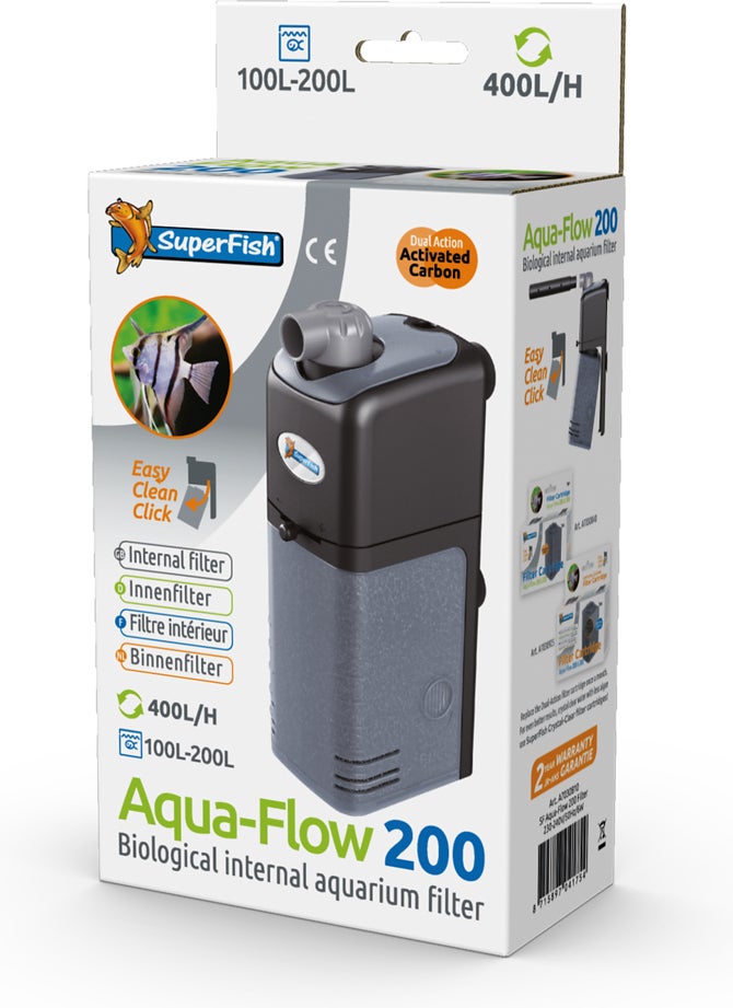SuperFish aquarium filter Aqua-Flow 200 zwart 500 L/h