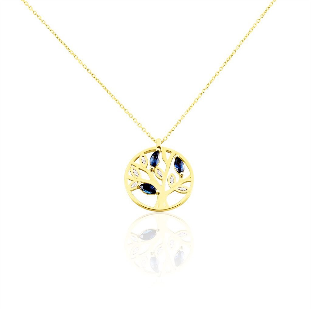 Collier Or Jaune Elsebein Saphirs