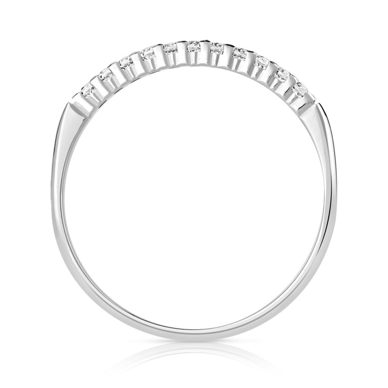 Alliance or 375 blanc diamants