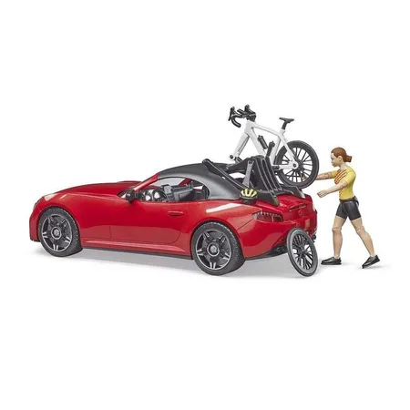 BRUDER® 3485 Roadster rot mit Rennrad