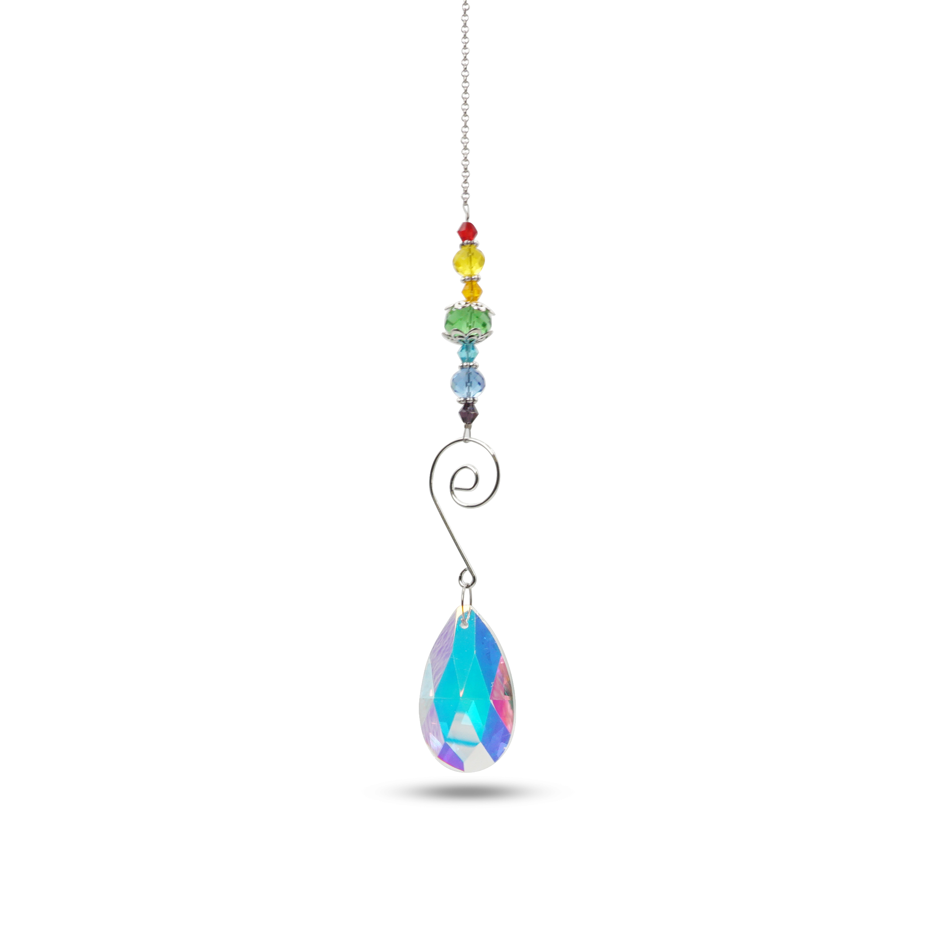 (9er Set) Kristall Fenster Deko Regenbogen Windspiel Sonnenfänger Anhänger Outdoor Accessoire