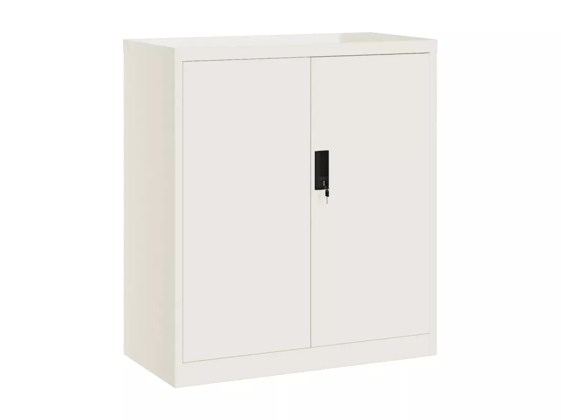 Classeur blanc 79x40x90 cm acier